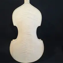 Ручная резная в стиле барокко песня незавершенная 4 струны 4/4 скрипка, белая скрипка#11206