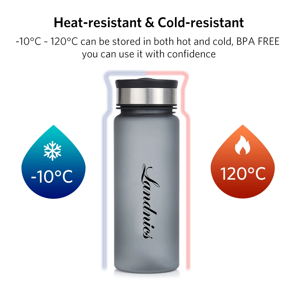 650ml Cycling Sports Water Bottle Eco-Friendly Leak Proof For Kids Fitness Running Gym Camping Hiking Outdoor Tool