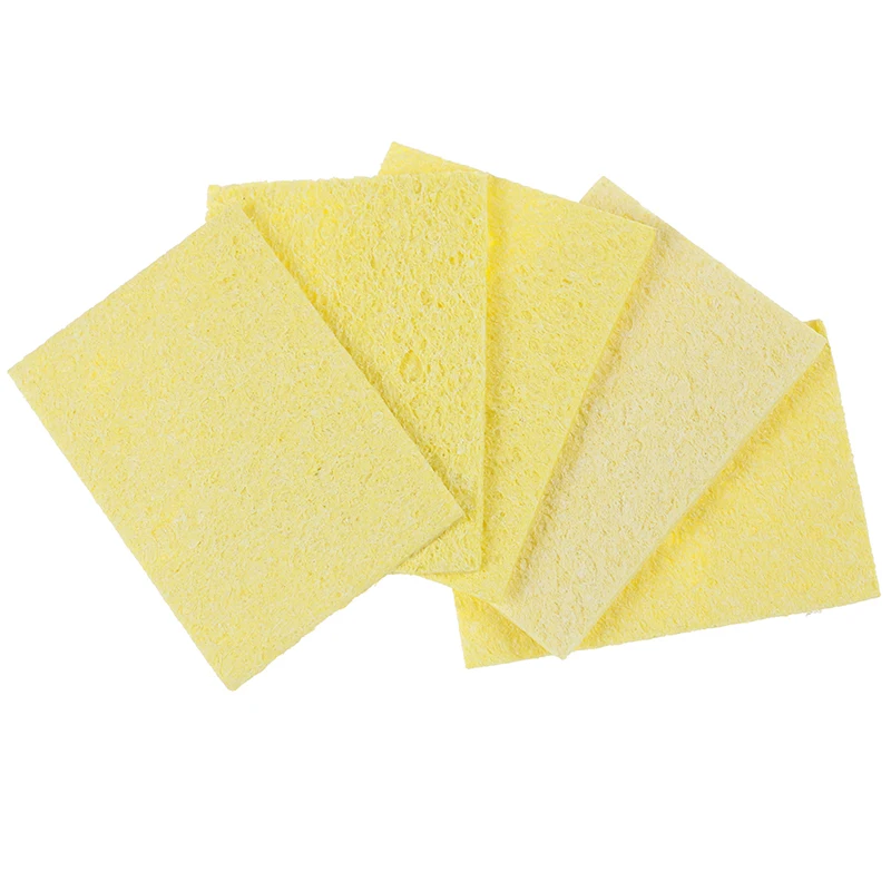 50Pcs Soldering Iron Cleaning Pads Sponge Solder Iron Sponges Set Tip Q5R1 