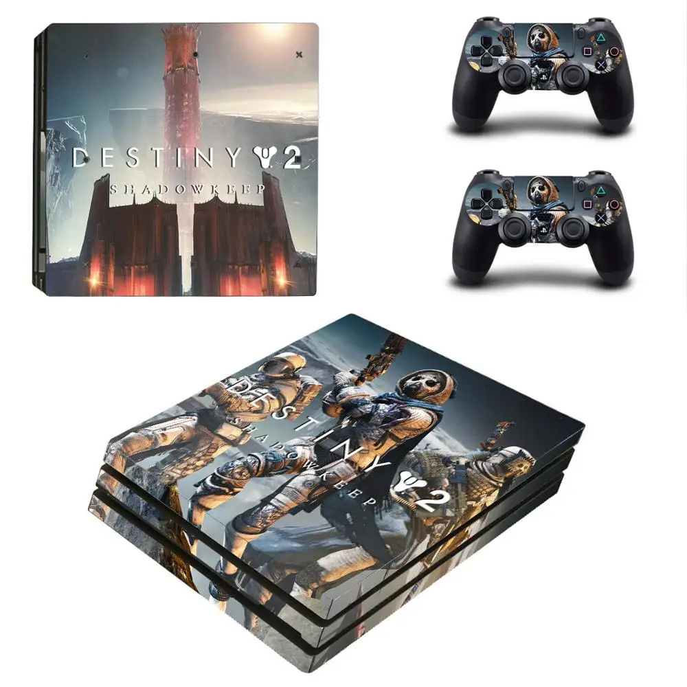YSP4P-3765 Наклейка для PS4 Pro с персонажами из мультфильма "Дестини 2" Shadowkeep s PS 4 Play station 4 Pro Виниловая наклейка для консоли и контроллера playstation 4 Pro - Цвет: YSP4P-3765