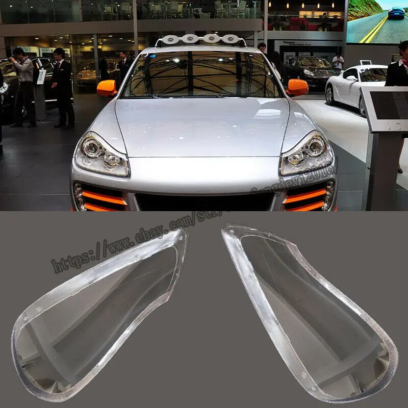 Подходит для Porsche cayenne 2008-2010 фара крышка объектива правая и левая 2шт