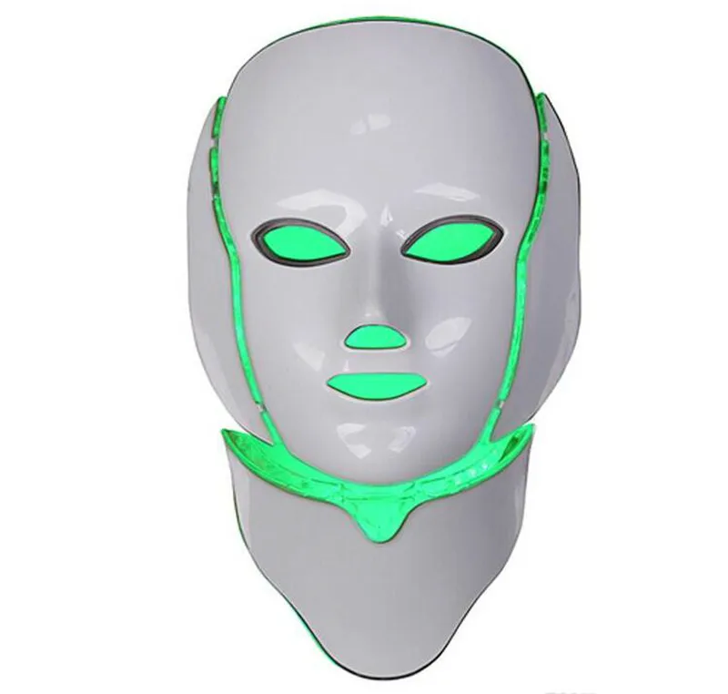 Горячие новые продукты IPL светильник терапия светодиодный омоложения кожи светодиодный маска для шеи с 7 видов цветов для домашнего использования