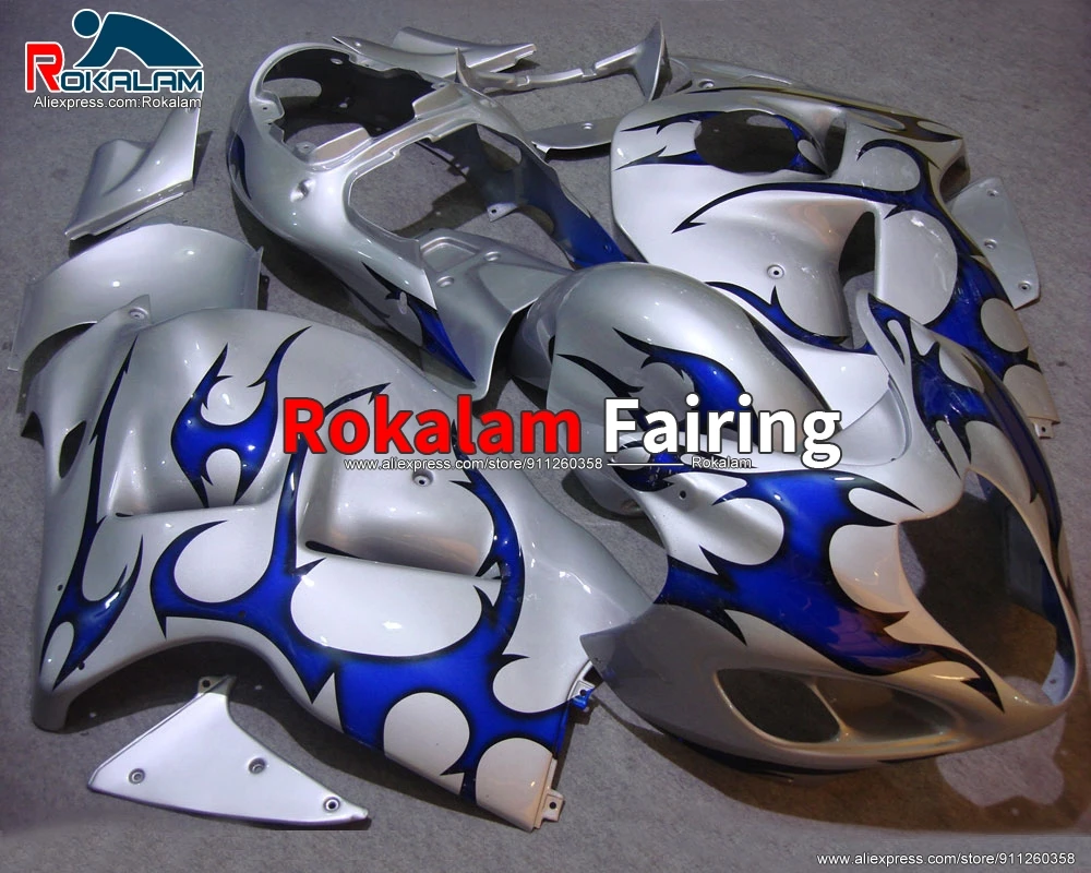 

Чехлы для Suzuki Hayabusa GSXR1300 1999 2007 GSX-R1300 00 01 02 03 04 05 06 серый синий мотоцикл обтекатель (литья под давлением)