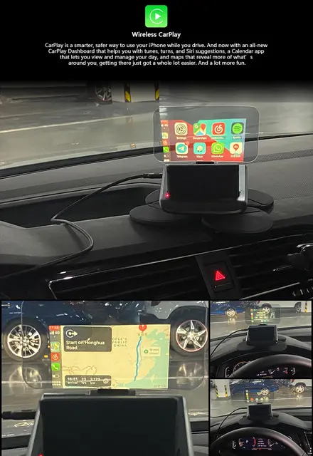 Boyo commercialise un afficheur tête-haute universel avec CarPlay et  Android Auto