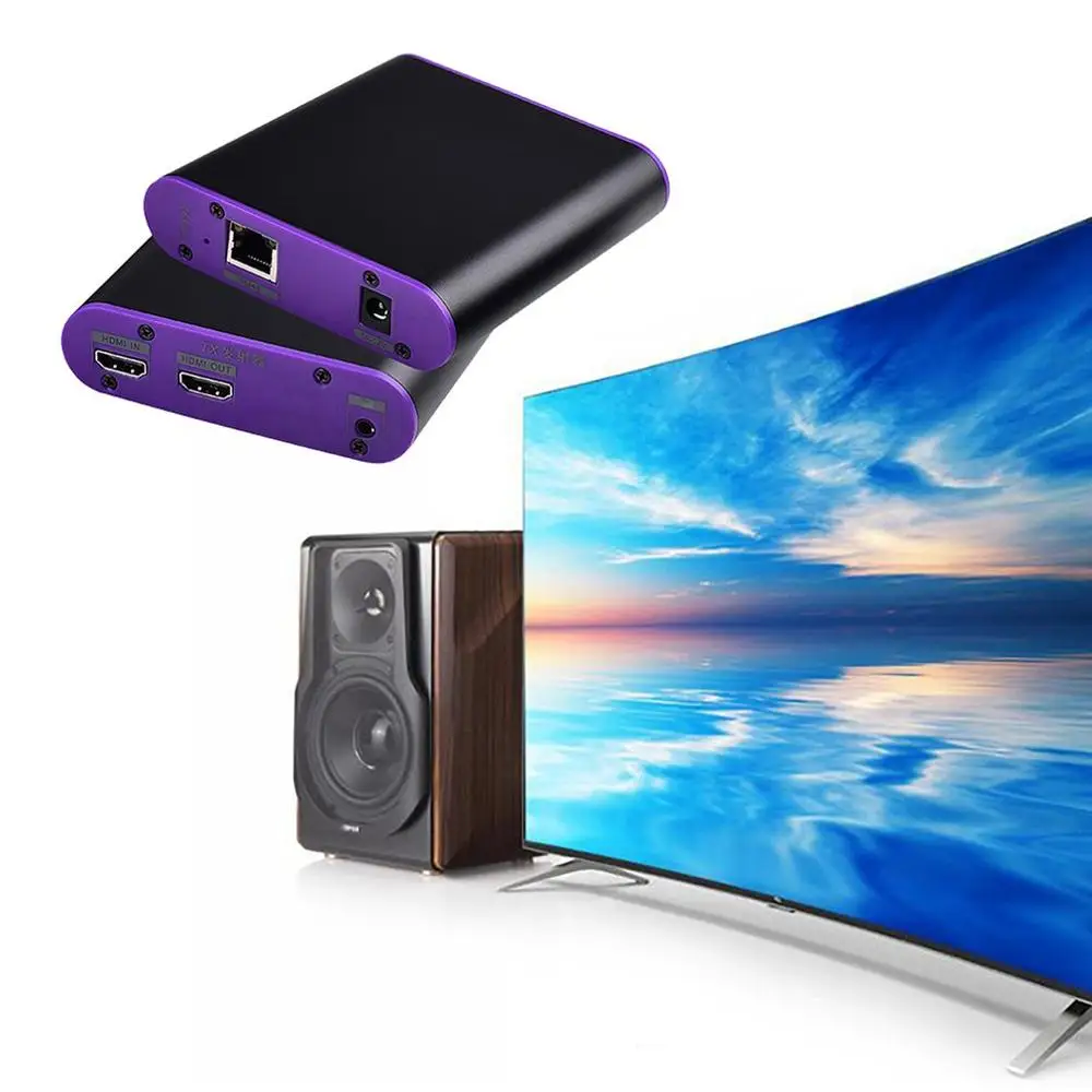 CAT872 60 Гц HDMI передатчик и приемник Удлинитель Ethernet cat5e/6 plus/7 для глубокий цвет 3D EDID Dobly DTS