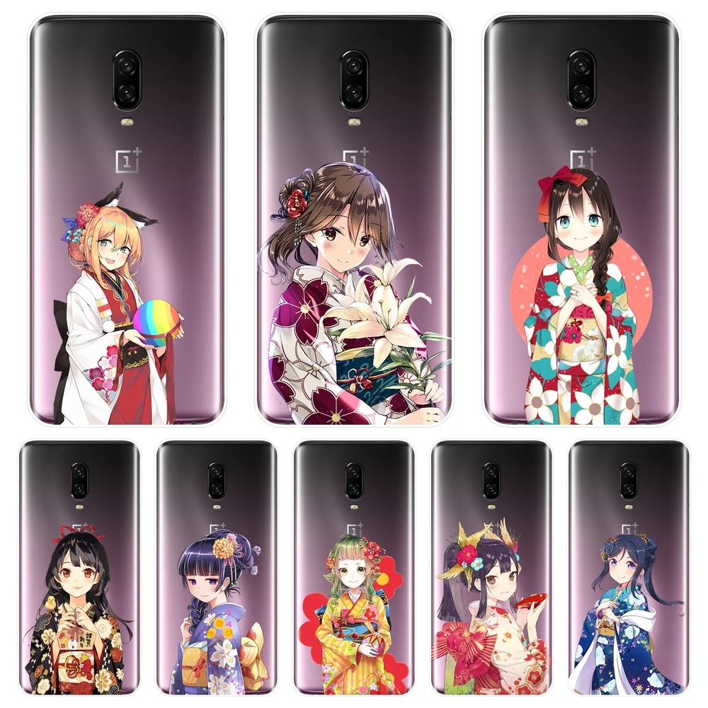 Phone Case For OnePlus 3 3T 5 5T 6 6T Silicone Soft Japanese Girl Japan Kawaii Aesthetic Back Cover One Plus | Мобильные телефоны и