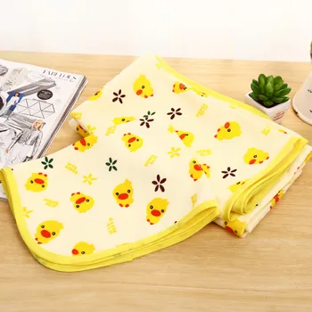 

Yellow Duck Baby Waterproof Urine Pad Mat Infant Changing Pad and Cover Cotton Washable Waterproof Bed Sheet Pad 3 Size