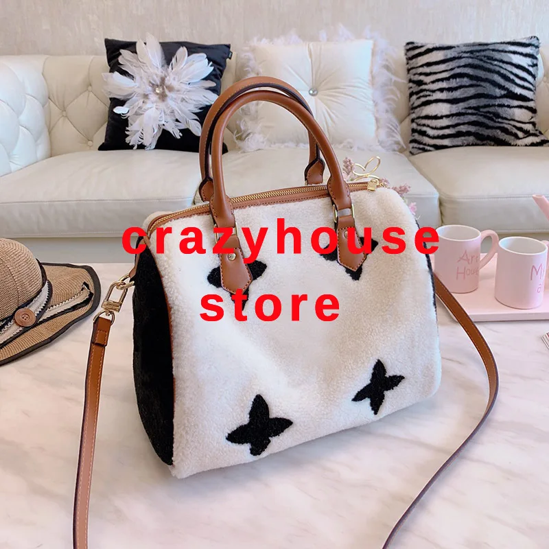 

2019 Original Pillow Brand 30cm Fashion Luxury Women Designer Teddy Shoulder Luxury Bag Handbag Tote Shopping Ladies Hand Bags