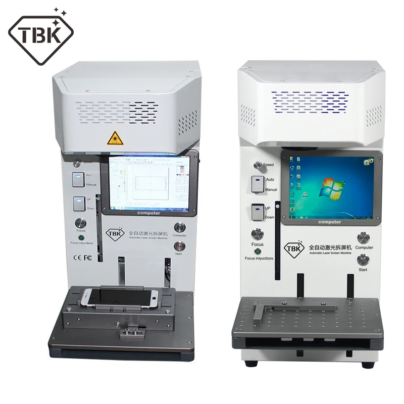 

TBK 20W Laser Cutting Machine for iPhone 11 XS X Back Glass Remover LCD Frame Repair Universal mobile phone positioning fixture