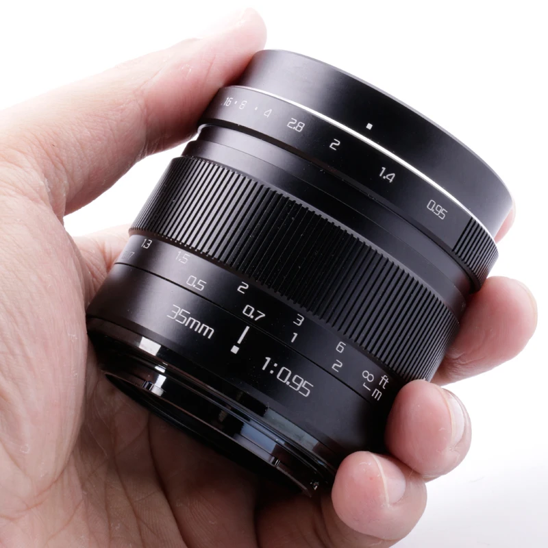 Объектив 35 мм f/0 95 Mark III для Fujifilm XF X Pro2 T2 T3 Canon EF M EOS M5 M50 M6 sony E A6300 Olympus Panasonic