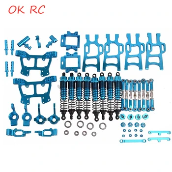 

Aluminum Alloy Blue Upgrade Parts Package Truck Blue Parts For HSP RC 1:10 94111 94108 Crawler Car