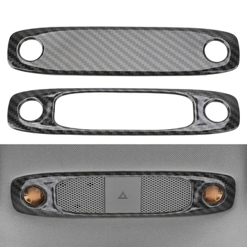 

LEEPEE 1 Pair Imitate Carbon fiber for Tesla Model 3 Tesla and Model Y 2017-2020 Decoration Strips Reading Light Cover Plastic
