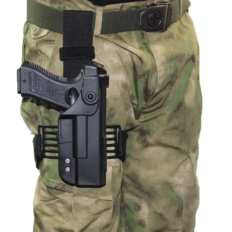 Tactical Leg Gun Holster For Glock 17 19 22 23 26 31 Airsoft Pistol Holster Drop Thigh Gun Case
