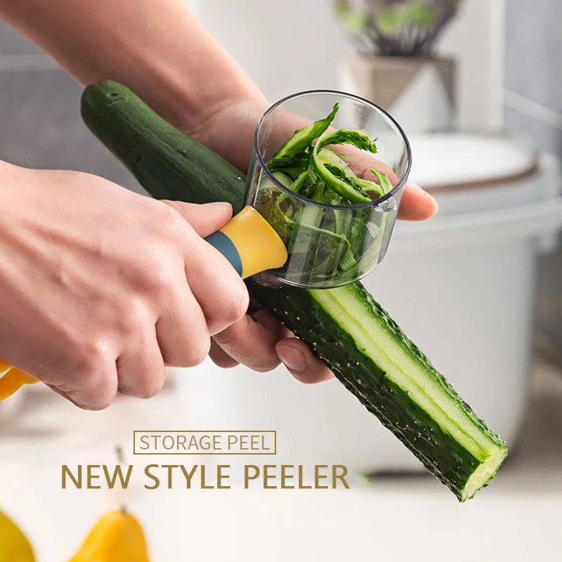 Stainless Steel Potato Peeler Vegetable Fruit Grater Tool with Storage Container Stainless Steel Potato Peeler Vegetable Fruit Grater Tool with Storage Container