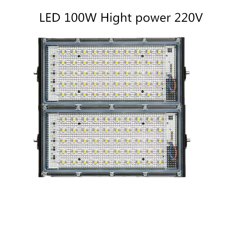 Светодиодный COB Lodine Tungste лампа высокой мощности 50 Вт 100 Вт 150 Вт 200 Вт прожектор светильник AC 220 В Точечный светильник Refletor наружный светильник ing реклама - Испускаемый цвет: 100W
