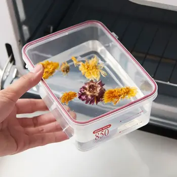 

Locking Clear Plastic Kitchen Food Cereal Grain Bean Rice Storage Containers Jars Canister Box 3 Sizes