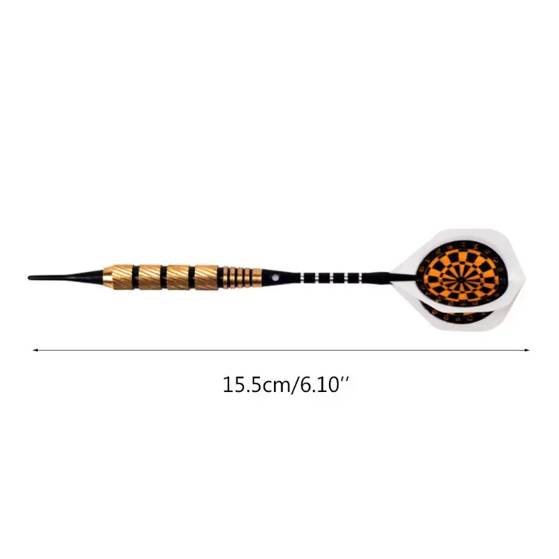 3 шт./компл. профессиональный электронный мягкий наконечник Дротика s 18g безопасности Дротика s Алюминий сплав вал Медь железа Дротика бочки