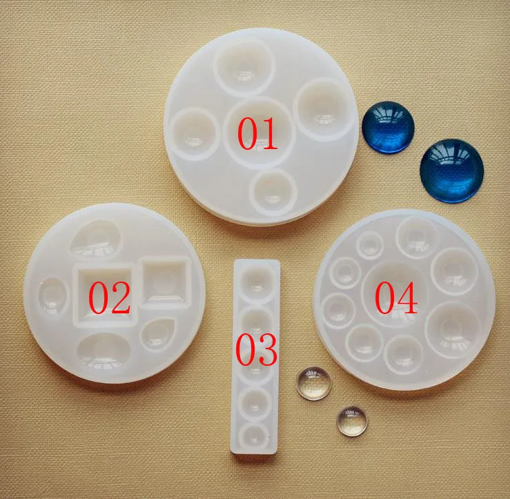 

SNASAN Silicone Mold half ball Oblate Cabochon pendant Resin Silicone Mould handmade tool epoxy resin molds jewelry making