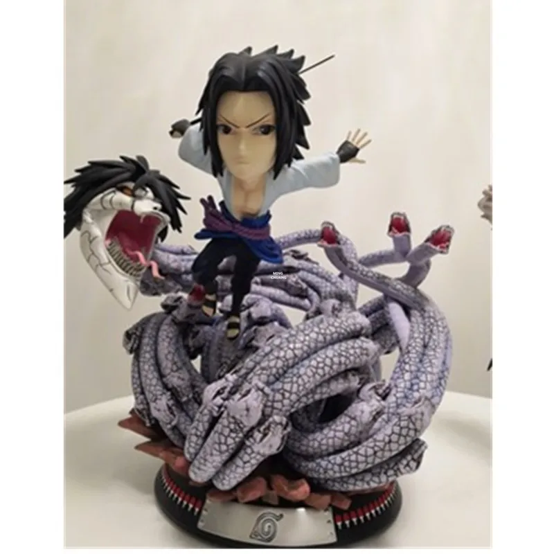 1" Аниме Наруто статуя Учиха Саске бюст Orochimaru полноразмерный портрет праздничный подарок анимационная фигурка GK игрушечная коробка 32 см V438