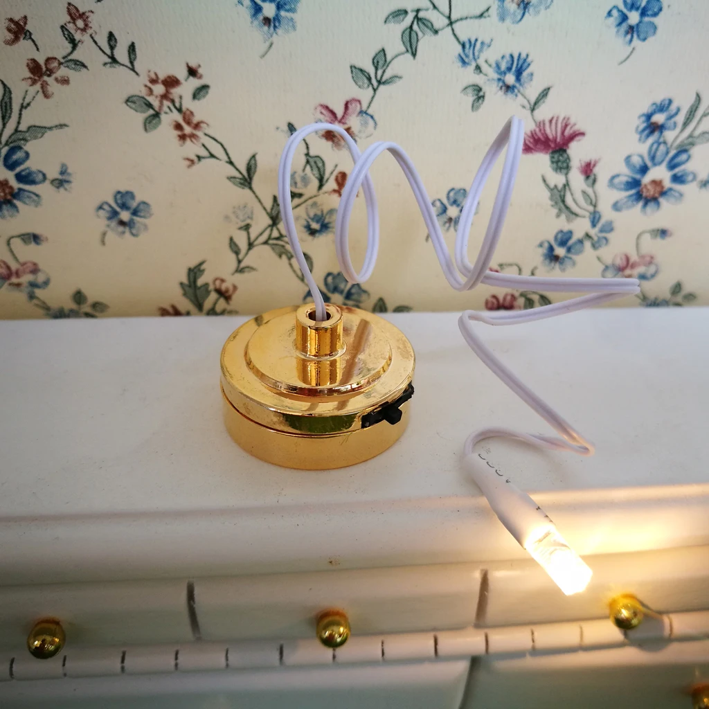 1/12 Scale Dollhouse Room Lamp Led Light Furniture Accessories For