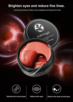 

Hot Sale Collagen Peptide Eye Masks Hyaluronic Acid Eye Patches Anti Wrinkle Anti-Puffiness To Eyes Care TSLM2