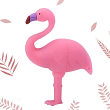 Силиконовый флеш-накопитель фламинго, USB флеш-накопитель, 32 ГБ, 64 ГБ, 16 ГБ, 8 ГБ, 4 Гб, u-диск, карта памяти, флешка, водонепроницаемый ключ, usb, подарки для детей