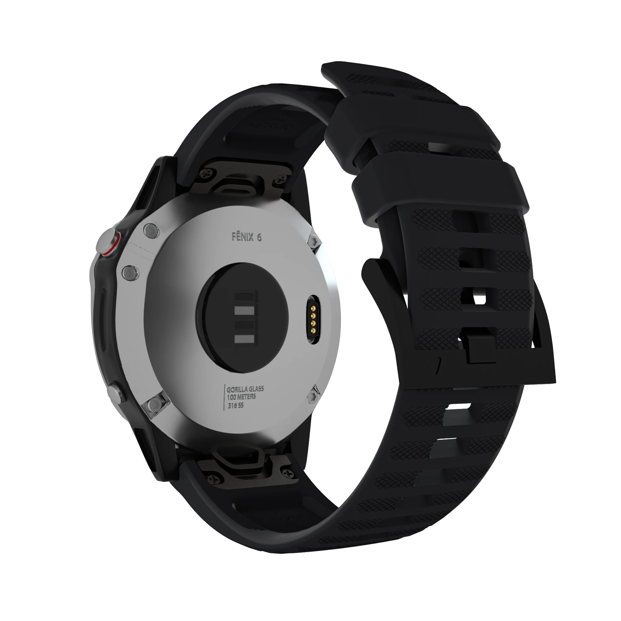 Силиконовый ремешок для часов Garmin Fenix 6/6Pro/5 Plus/Approach S60 Смарт-часы 22 мм быстросъемный ремешок для Forerunner 935 945 - Цвет: Black