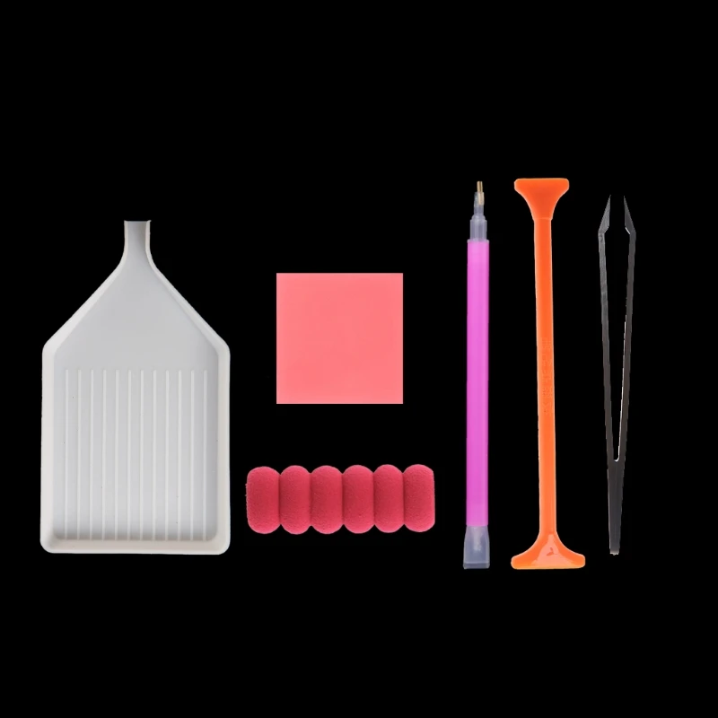 

6Pcs Embroidery Painting Cross Stitch Tool 5D Painting Diamond Stitch Pen Kit Q6PE