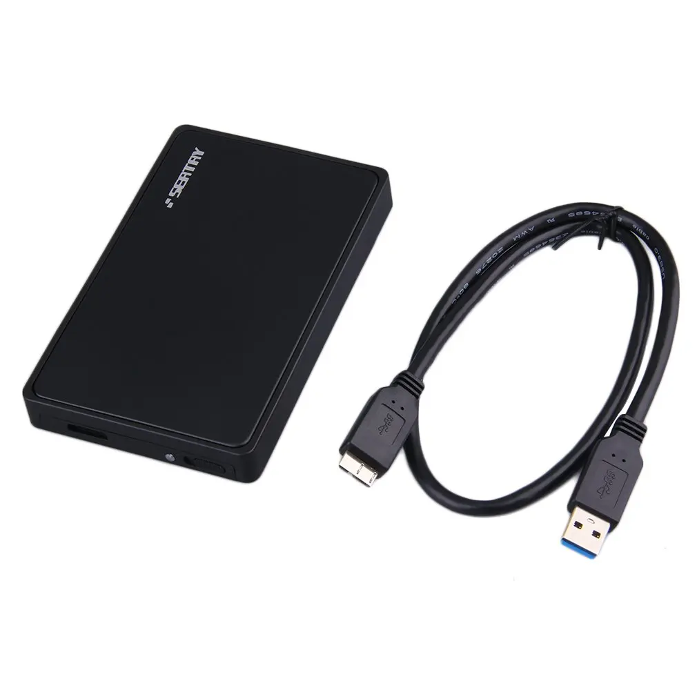 

SEATRY SATA 2.5 Inch USB 3.0 HDD Hard Drive Disk External Enclosure Box Plug & Play LED Status Indicator