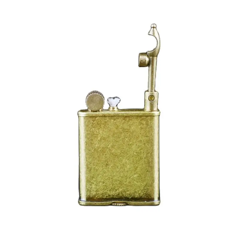 IMCO Metal Gasoline Thin Square Brass Lighters Retro Refueling