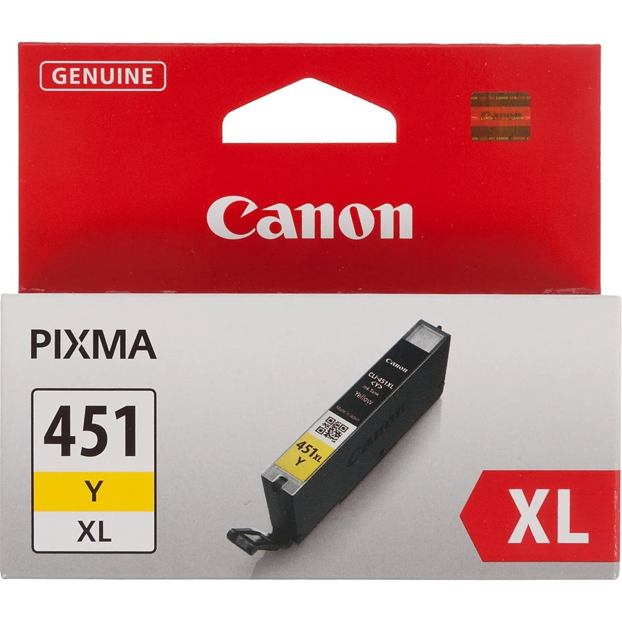 Картридж струйный Canon CLI-451XLY 6475B001 желтый для Canon Pixma iP7240/MG6340/MG5440