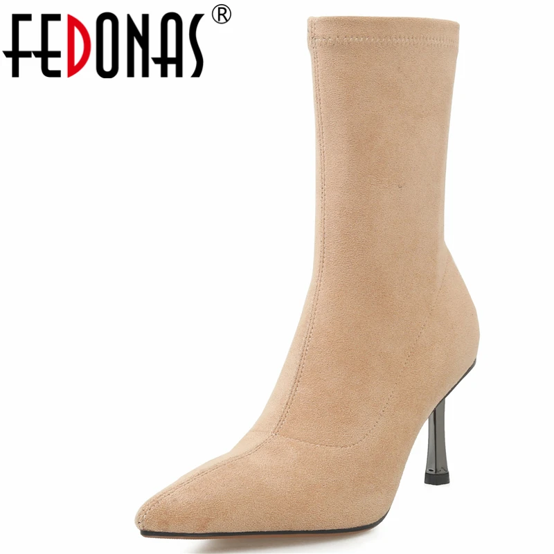zapatos sexis de punta estrec Botas de media pantorrilla para mujer zapatos sexis de punta estrec Botas de media pantorrilla para mujer