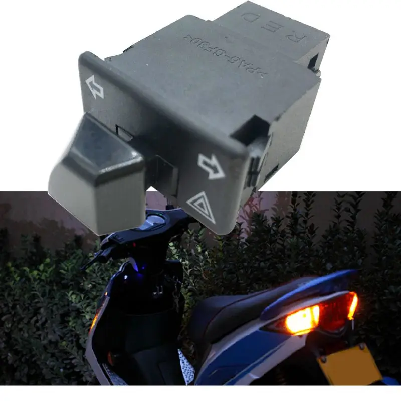 

Motorcycle Horn Light Turn Signal High Low Beam Button Start Switch for Scooter