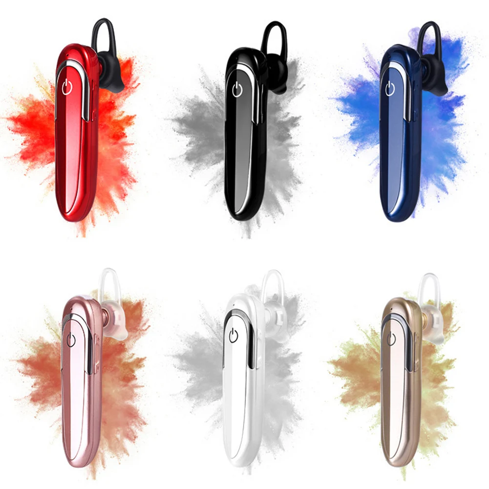 Business D5 1Pc Sweatproof Noise Reduction Earbuds Wireless Earphone Ear Hook Headset Handsfree Call HD call Bluetooth Headphone