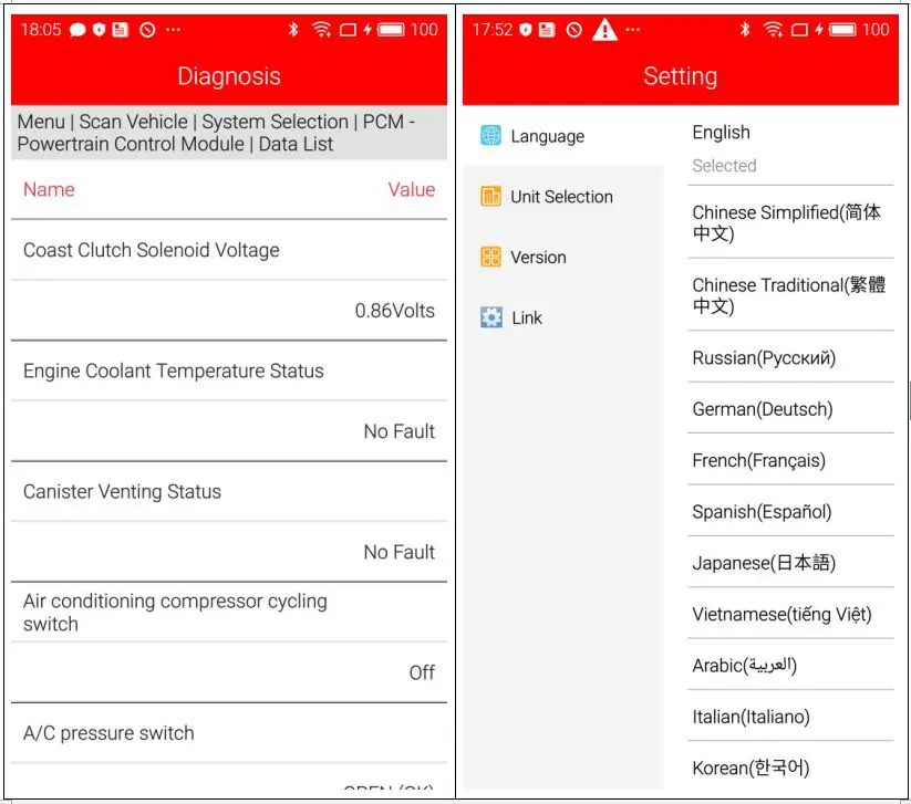 2018 v5.2 UCANDAS vdm2 ВДМ II WI-FI Автомобильная сканер для Android Поддержка Multi-Язык обновление онлайн