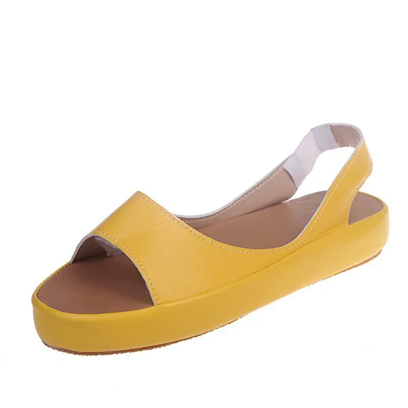 thumbnail image 1 of Sandalias cómodas para mujer, zapatos Retro de tacón bajo con punta abierta, moda de verano, 2021, 1 of 5