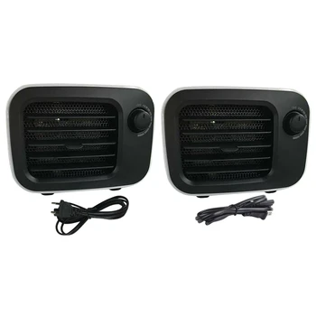 

Portable Desktop Heater Fan Mini Heater Home Office Heater PTC Air Heater-White