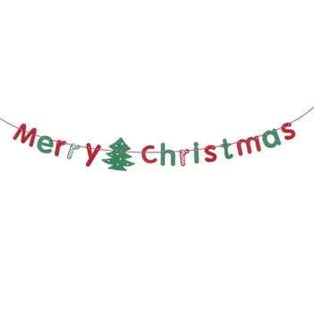 

3 Meters Merry Christmas Letter Garland Bunting Banners Flags Xmas Tree Pendants Door And Wall Hanging Decoration Ornaments Home
