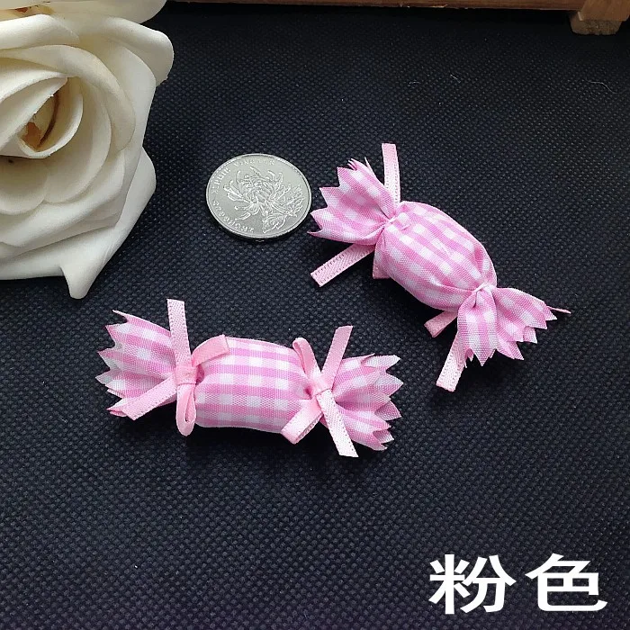 Новые DIY Детские аксессуары для волос, аксессуары для одежды, аксессуары для волос, милые клетчатые украшения для конфет - Цвет: 1