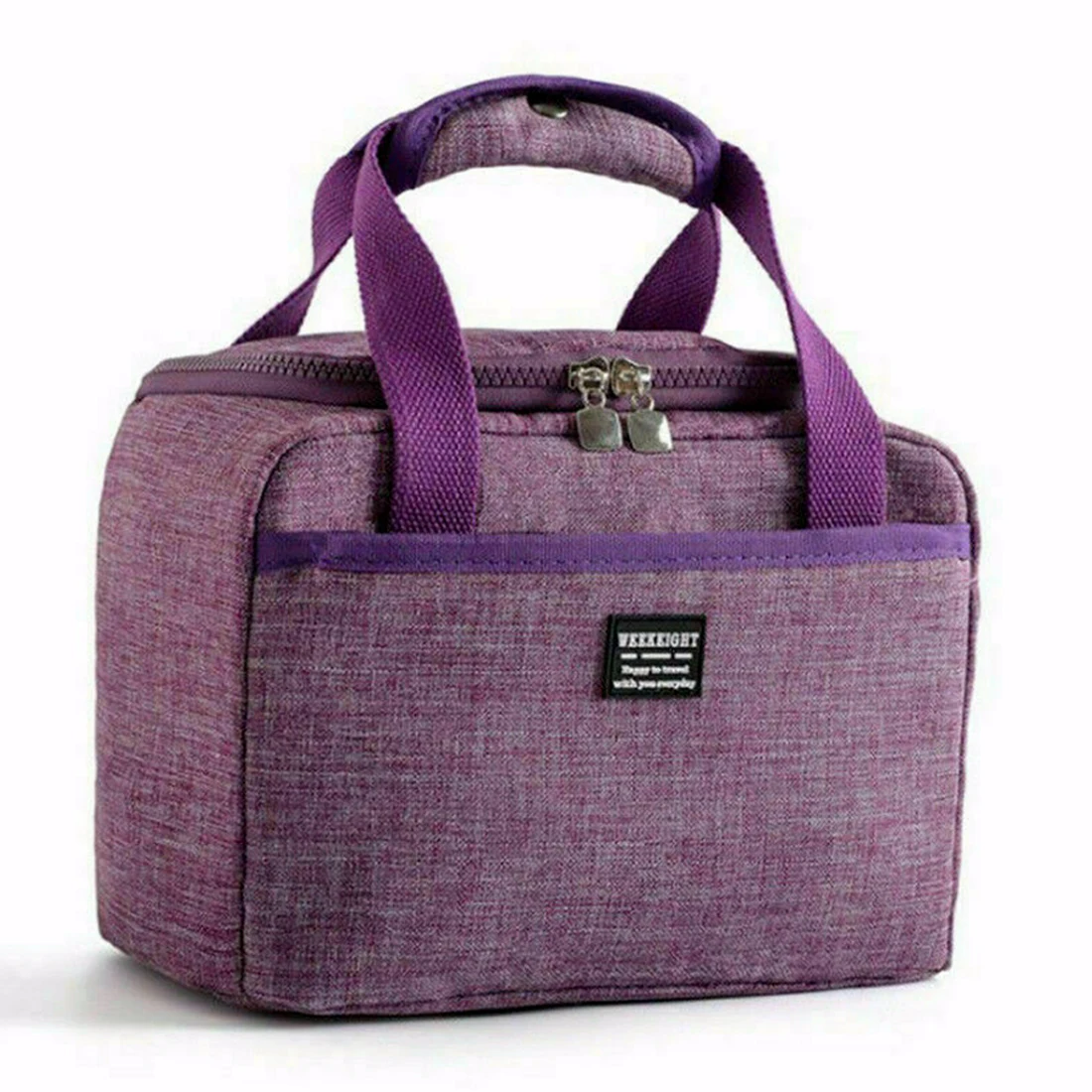 MoneRffi Термосумка для пищи для пикника сумка для хранения переносная коробка для ланча Кемпинг уличная сумка кулер сумка для обеда - Цвет: purple