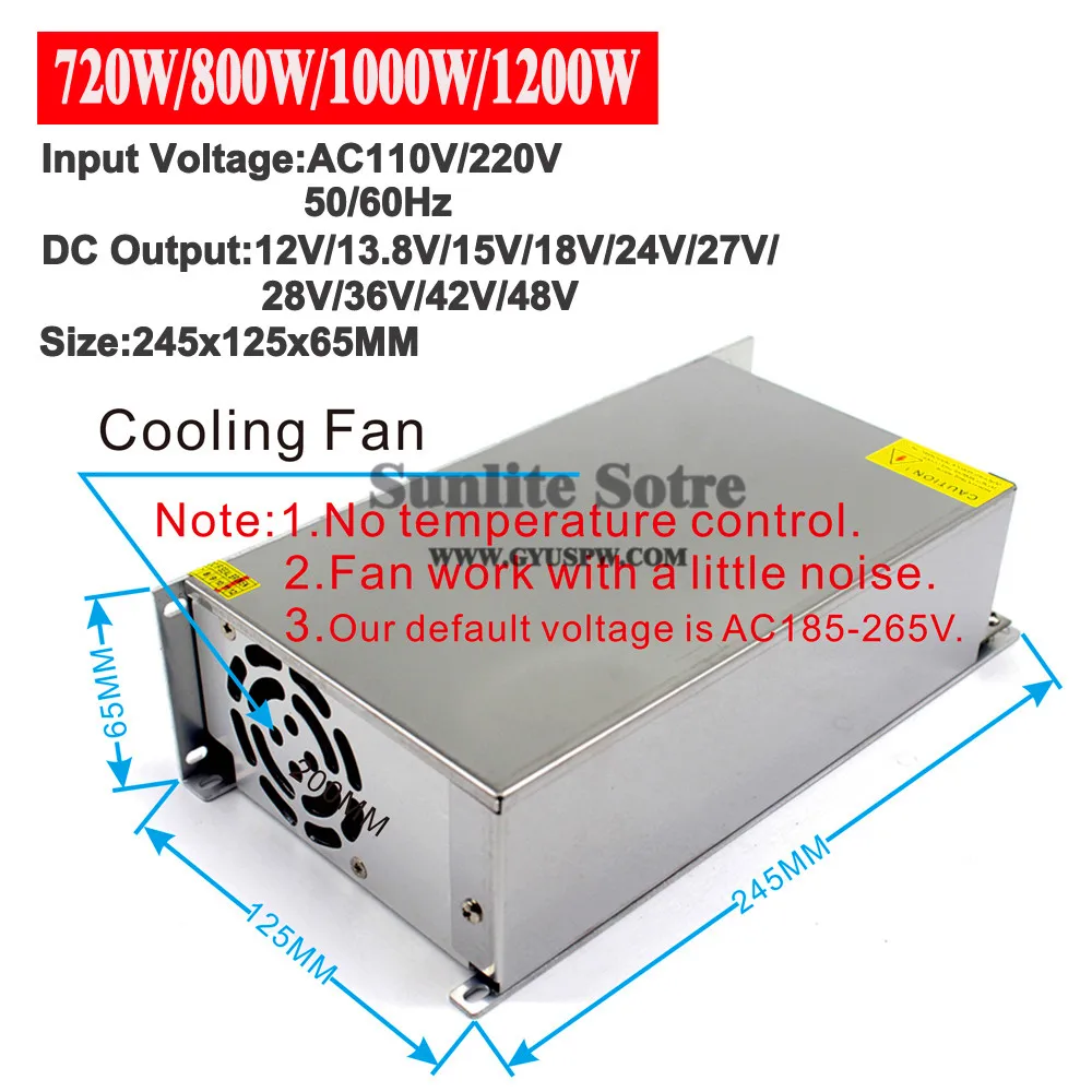 12V-48V 720W-1200W