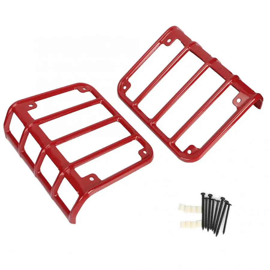 1 пара задний габаритный фонарь Крышка лампы Защита подходит для Jeep Wrangler JK 2007 2008 2009 2010 2011 2- автомобильные аксессуары