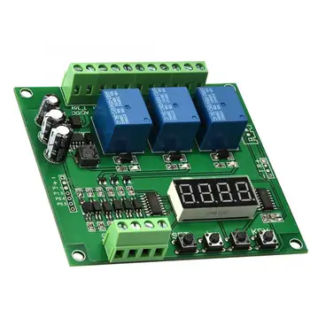 

Programmable 3-channel Relay Control Module Trigger Delay/Timer/Self-latching/Interlock Switch