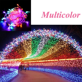 

10M Waterproof 110V/220V String Lights for Christmas Party Fairy Colorful 100 LED Xmas String Lights Garland Garden Wedding