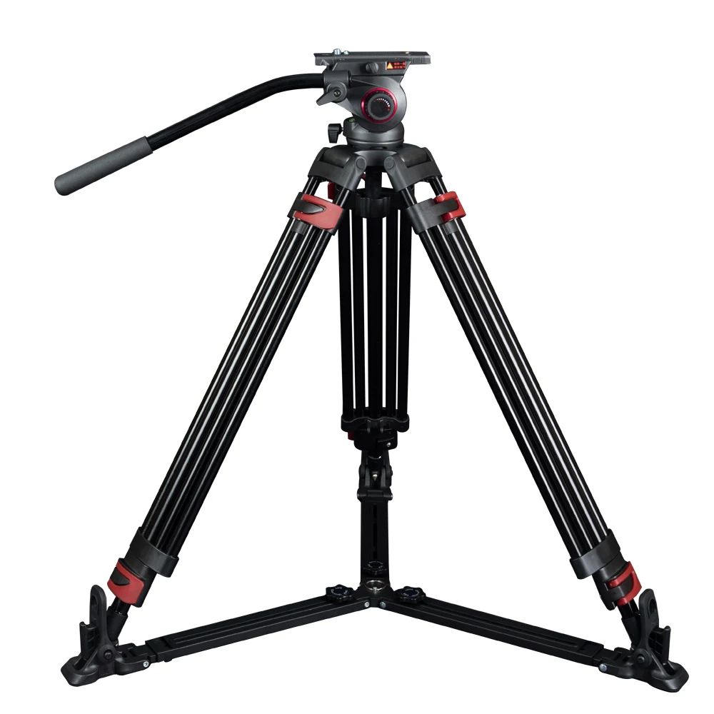 

Miliboo MTT609A Professional Camera Tripod Quick Release Plate Single Handle Hydraulic Damper Head Suit Tripe
