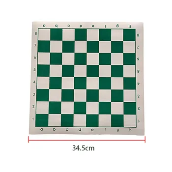 

Professional Chess Board Educational Game Children Tournament Roll Up PU Leather Traditional Beginner Adults Travel Portable