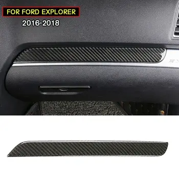 

pcmos Carbon Fiber Style Dashboard Center Console Cover Trim For Ford Explorer 2016-2017-2018 Interior Mouldings Accessories New