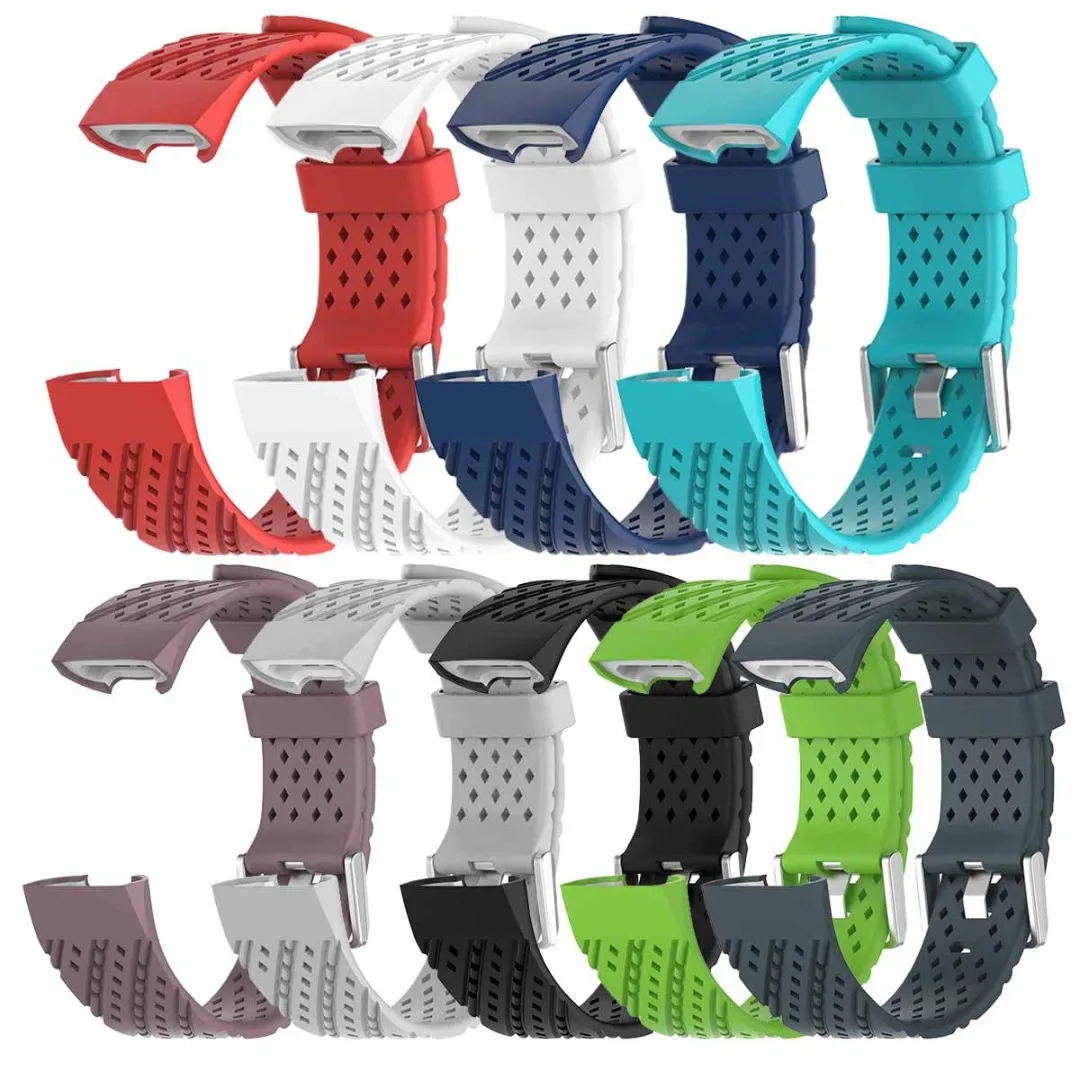 For Fitbit Charge 3 Silicone Watch Strap Sport Bracelet Trendy Twill Multi Hole Soft Silicone Wristband Strap Watch Accessories