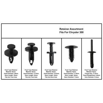 

Nylon Fastener Clip Retainer For Chrysler 300 Doors Replacement Fender