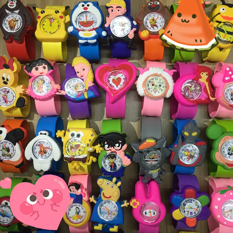 

Factory l spot supply of animal toys children clap table mixed quartz watches pa ring gifts